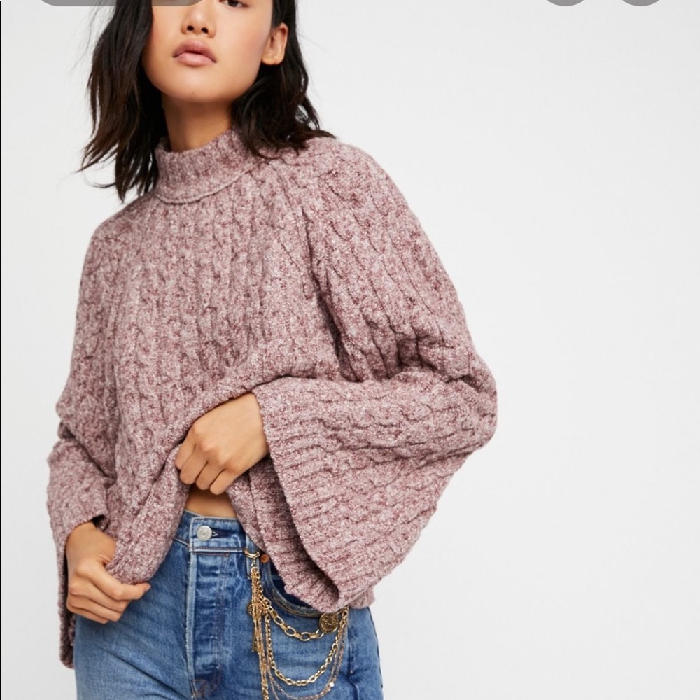 Free People Mock Neck Sweater